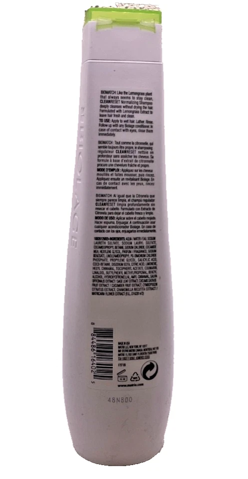 Matrix Biolage Normalizing CleanReset Shampoo for All Hair Types 13.5 oz / NEW - Image 3 of 3