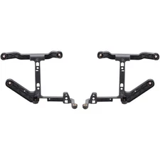 Pair Set of 2 Bumper Face Bar Brackets Retainer Mounting Braces  68232454AA