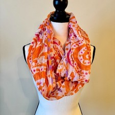 Charming Charlie Womens Orange Geometric Infi...