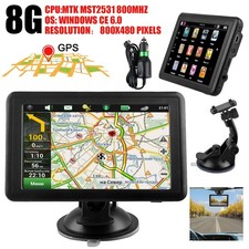 5 Zoll GPS Navigationsgerät Navi für Auto LKW PKW KFZ 8GB+128MB Europa Karten
