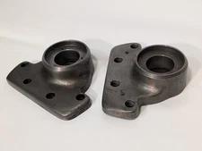 Lot of 2: H-115 flanged bracket housings, heavy duty machinist assembly parts