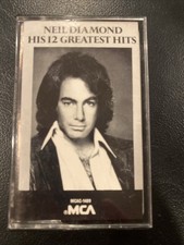 Neil Diamond His 12 Greatest Hits Cassette Tape 1974 MCA Records 12 Songs USA