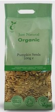 Just Natural Organic Organic Pumpkin Seeds 500g BBE 11/2026