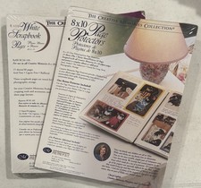 Creative Memories 8x10 Scrapbook 15 White PAGES Refill  15 Page PROTECTORS New