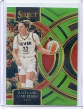 2024 Panini Select WNBA KATIE LOU SAMUELSON #125 PREMIER NEON GREEN PRIZM /75