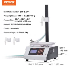 Automatic Liquid Filling Machine Bottle Water Filler Gear Pump Digital Control f