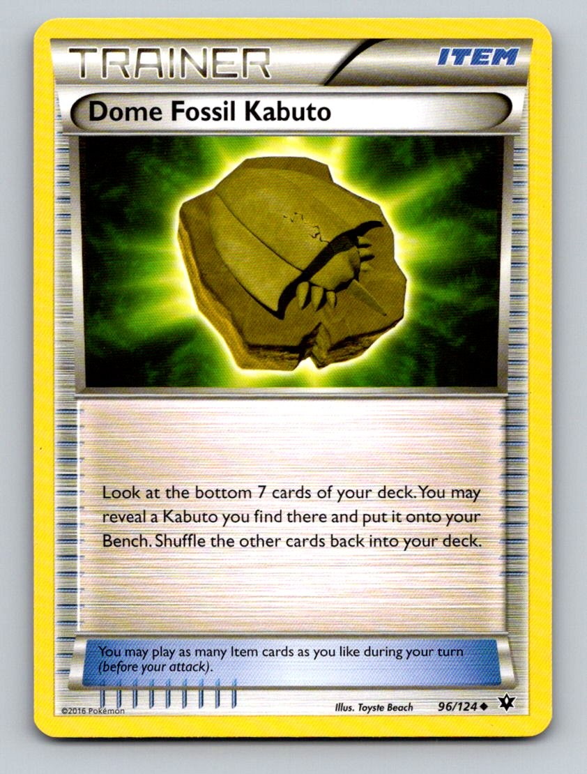 XY - Fates Collide #96/124 Dome Fossil Kabuto