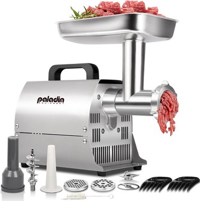 Paladin Electric Meat Grinder Machine, 0.4HP 260lbs/H, Sausage Snuffer Tube