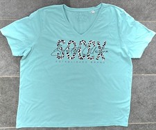Damen-Shirt / Gr. 48-50 XXXL/ Türkis- Weiss-Schwarz/Camp David-Soxxc / Neu