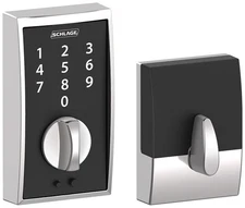 Schlage BE375-CEN Chrome Century Touch Deadbolt