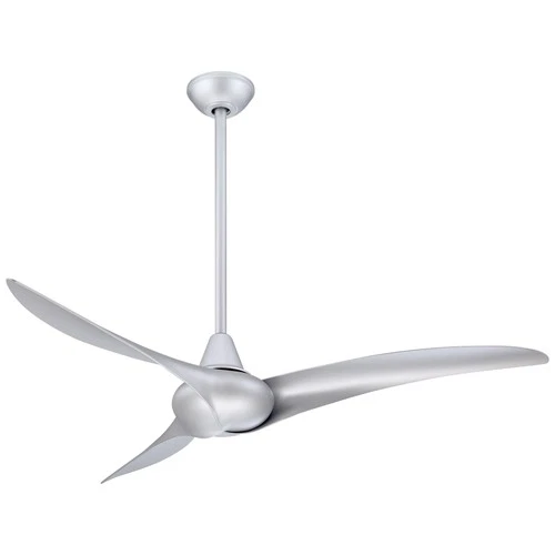 Minka Aire Wave 52" Ceiling Fan - Silver 3-Blade Remote Control - Picture 2 of 5