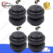 4X Single Port For Ford F150 F-150 Air Ride Spring Bags Standard 2500 lb 1/2"npt