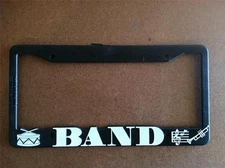Black License Plate Frame Band Auto Accessory Novelty