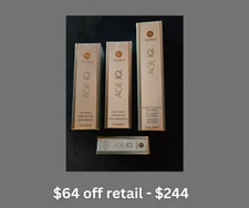 Neora Age IQ Advanced Skincare Set, Night Cream, Day Cream, Eye Serum, Face Wash