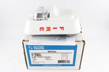 SYSTEM SENSOR P2WL WHITE WALL HORN FIRE STROBE, 2-WIRE INDOOR CLEAR LENS