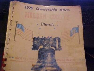 MORGAN COUNTY ILLINOIS ATLAS PLAT BOOK Waverly Jacksonville Chapin