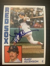 1984 Topps #56 Gary Allenson Boston Red Sox Signed Card Autographed