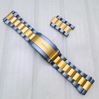 100% Original Huawei 22mm Gold Plated Titanium Strap For Watch Ultimate Design