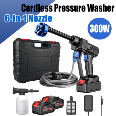 #ad Cordless Electric High Pressure Water Spray Car Yard Washer Cleaner Kit Portable $65.57