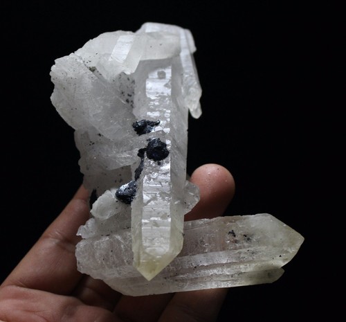 266g New Find NATURAL skeletal scepter QUARTZ Crystal specular Cluster Specimen - Picture 11 of 11