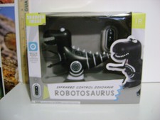 NIB - ROBOTOSAURUS Sharper Image Infared Control Black Dinosaur