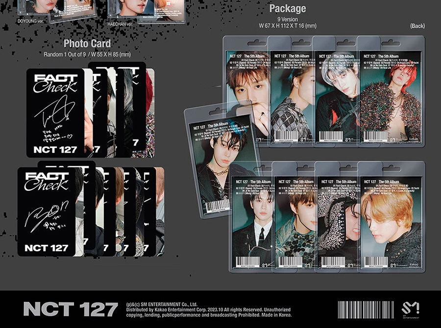 NCT 127 [FACT CHECK] 5th Album SMINI Ver/NFC CD+Photo Card+GIFT K