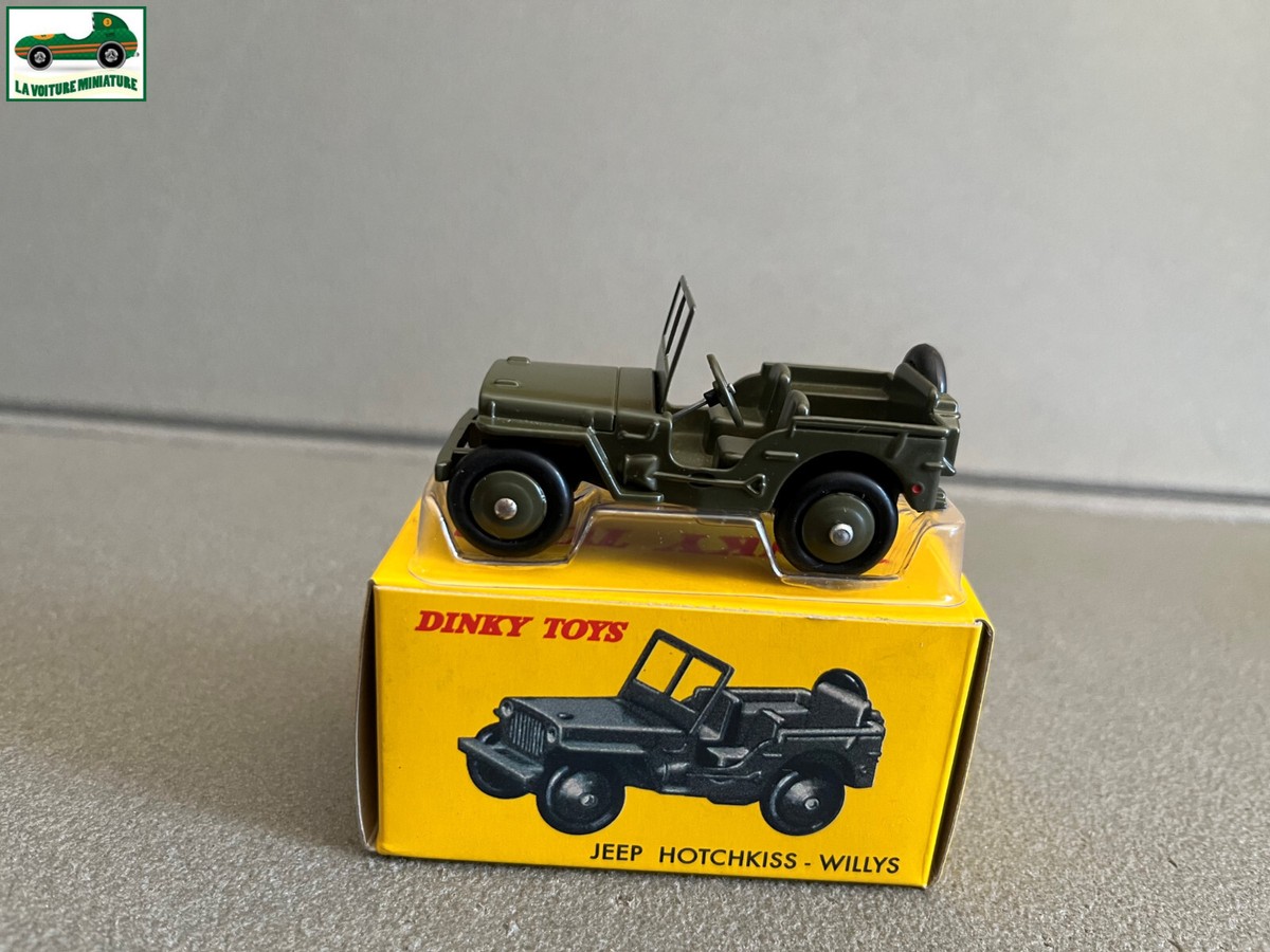 Dinky toys. A 065 Morris pickup, 80B Jeep Hotchkiss-Willys, 24U Simca 9 Aronde, 066 Bedford flat t