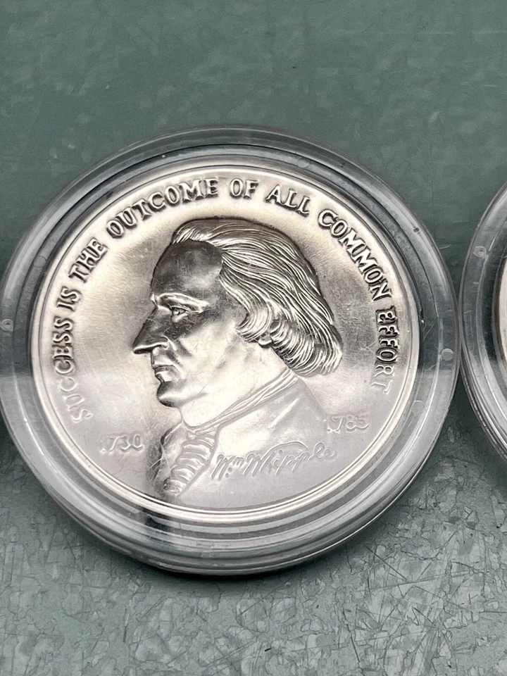 Gorham Plata de Ley 13 Colonias JUEGO DE TRES MONEDAS DE PLATA ESTERLINA 925 COMO NUEVAS Foto 3 de 4