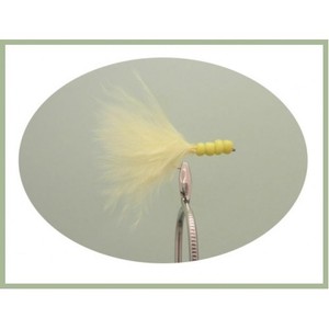 pour pêche à la mouche Taille 12 Pink Marabou Tail Perles Buzzers//Nymphe truite fly