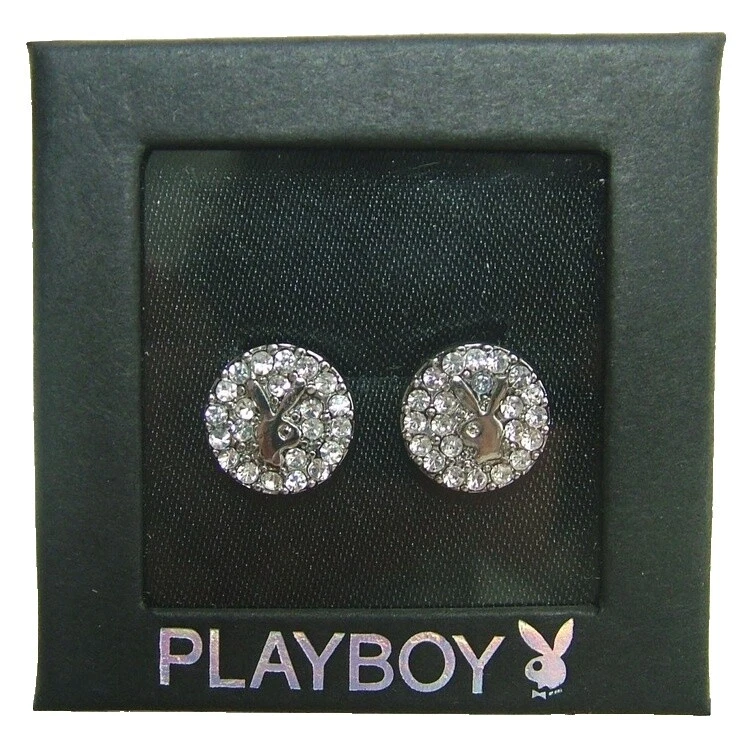 Brincos de Moda de Cristal Playboy
