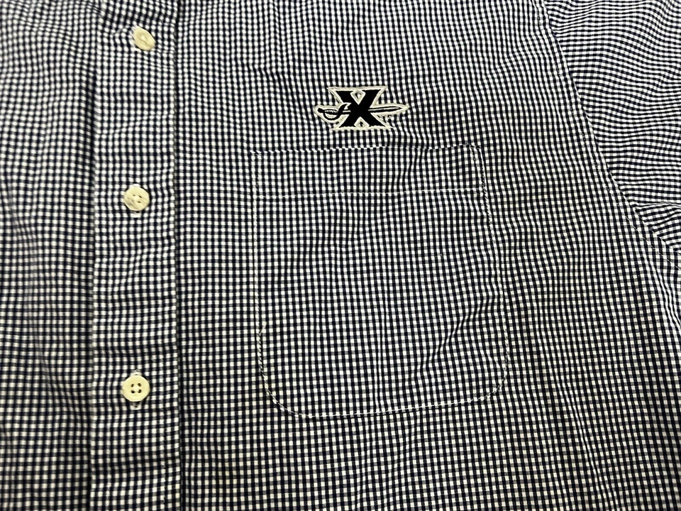 Xavier University Musketeers Mens Shirt Blue White Burton Up Cable Sportswear - Image 4 of 4