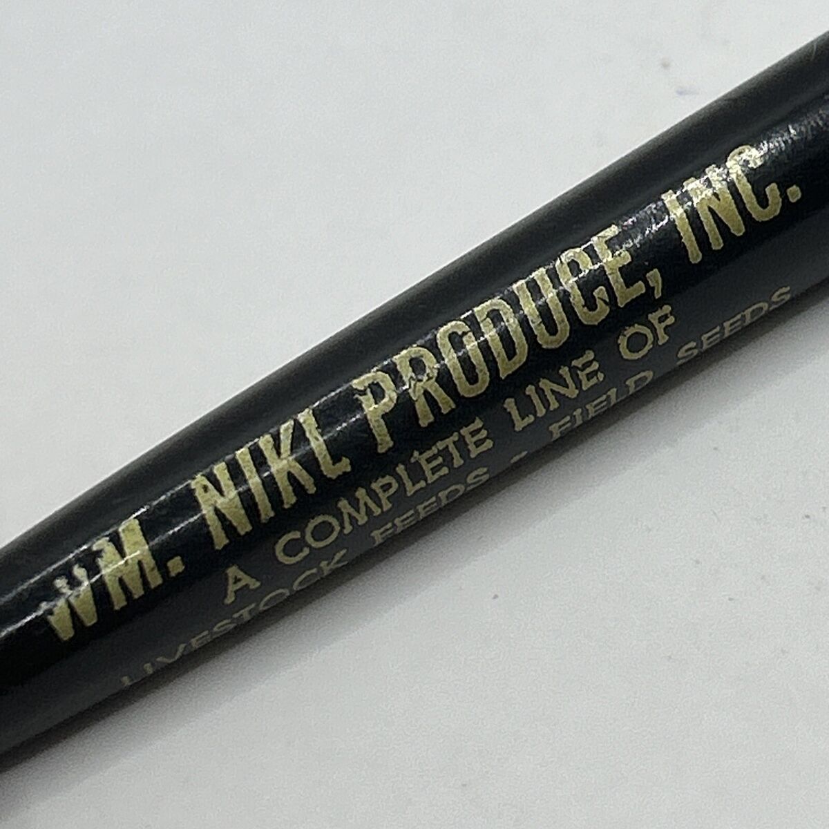VTG c1960s Ballpoint Pen WM. NIKL PRODUCE INC. Colby Kansas VTG c1960s Ballpoint Pen WM. NIKL PRODUCE INC. Colby Kansas