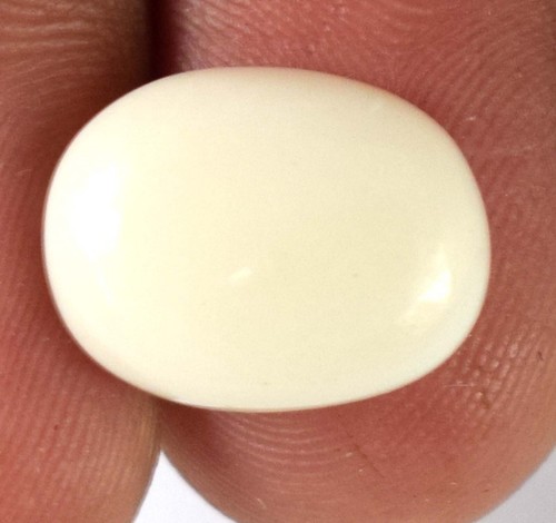3.80 Karat Ovale Form Weißer Opal Edelstein Natürlich Zertifiziert B71127 Sonder - Bild 4 von 8