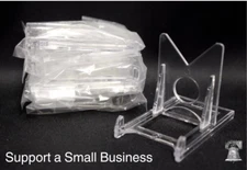 20 BCW Display 2 Piece Stand Sports Card Coin Currency Geode Adjustable Stands