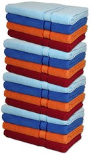 Walkfrottier Liegetuch Orange Blau Bordeaux Hellblau Strandtuch Badetuch 140x70
