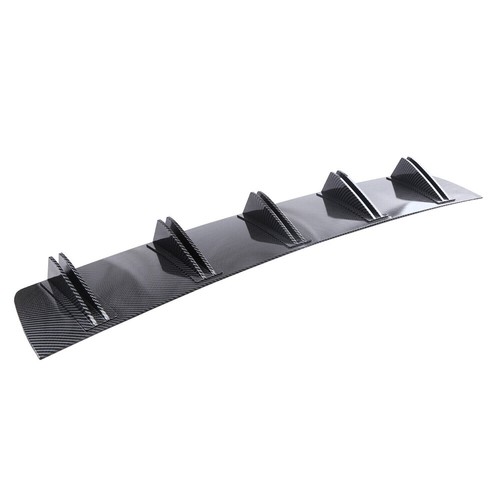 For Acura TL Rear Bumper Diffuser Carbon Fiber Shark Fins Spoiler Splitter Lip - Picture 10 of 15