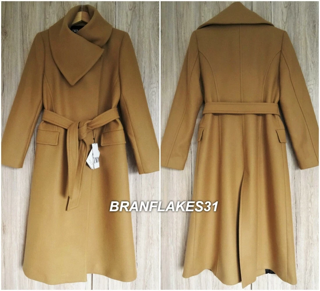 Zara wraparound sale collar coat