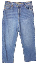 Wild Fable Womens high rise straight ankle blue jeans, 27" inseam, size 12