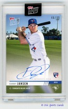 2019 Topps NOW Road to Opening Day Auto Danny Jansen RC 46/99 Blue Jays