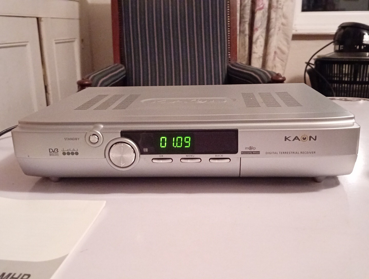 KAON KTF200MHP Freeview TV Digital Set Top Box Reciever + SCART Cable