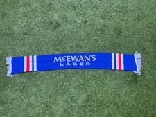Glasgow Rangers FC Retro Mcewans Lager Blue/red /white Scarf Brand New   