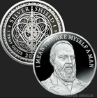 1 oz silver proof James Garfield MTGTOW Red Pill .999 Pure COA BOX SSG 2021