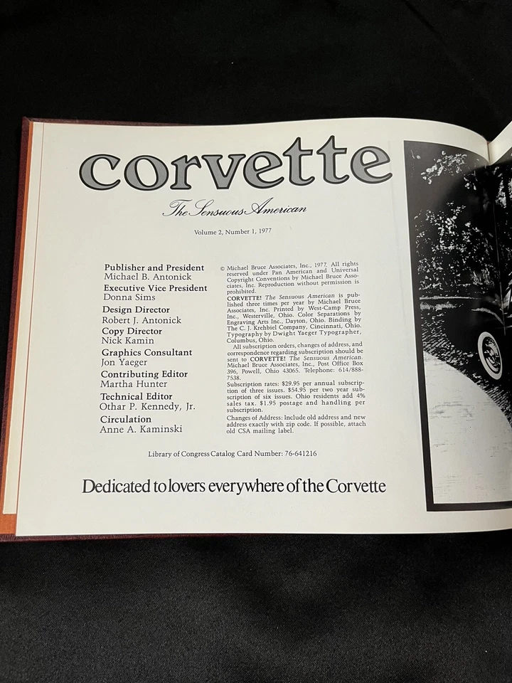 Corvette! The Sensuous American 3 Volume Set 1977 2-1 , 2-2 And 2-3 W/Posters - Image 4 of 4