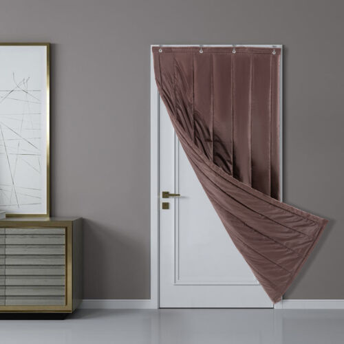 Tenda per porta isolata termicamente invernale copertura porta schermo 39,5 * 83 pollici NUOVO