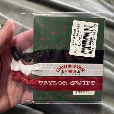 Taylor Swift Christmas Tree Farm Hair Ties Set Holiday  display picture 1