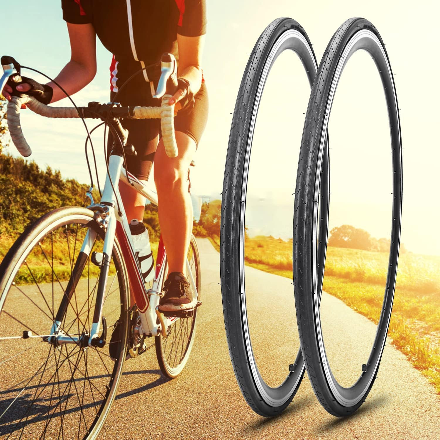 700 X 23C/700 X 25C/700 X 28C/700 X 35C Bike Tire Foldable Tires for Road Bicycl