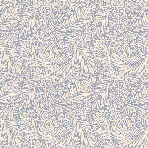 100% Cotton Digital Fabric William Morris Larkspur Leaves Floral Flower - Picture 8 of 13