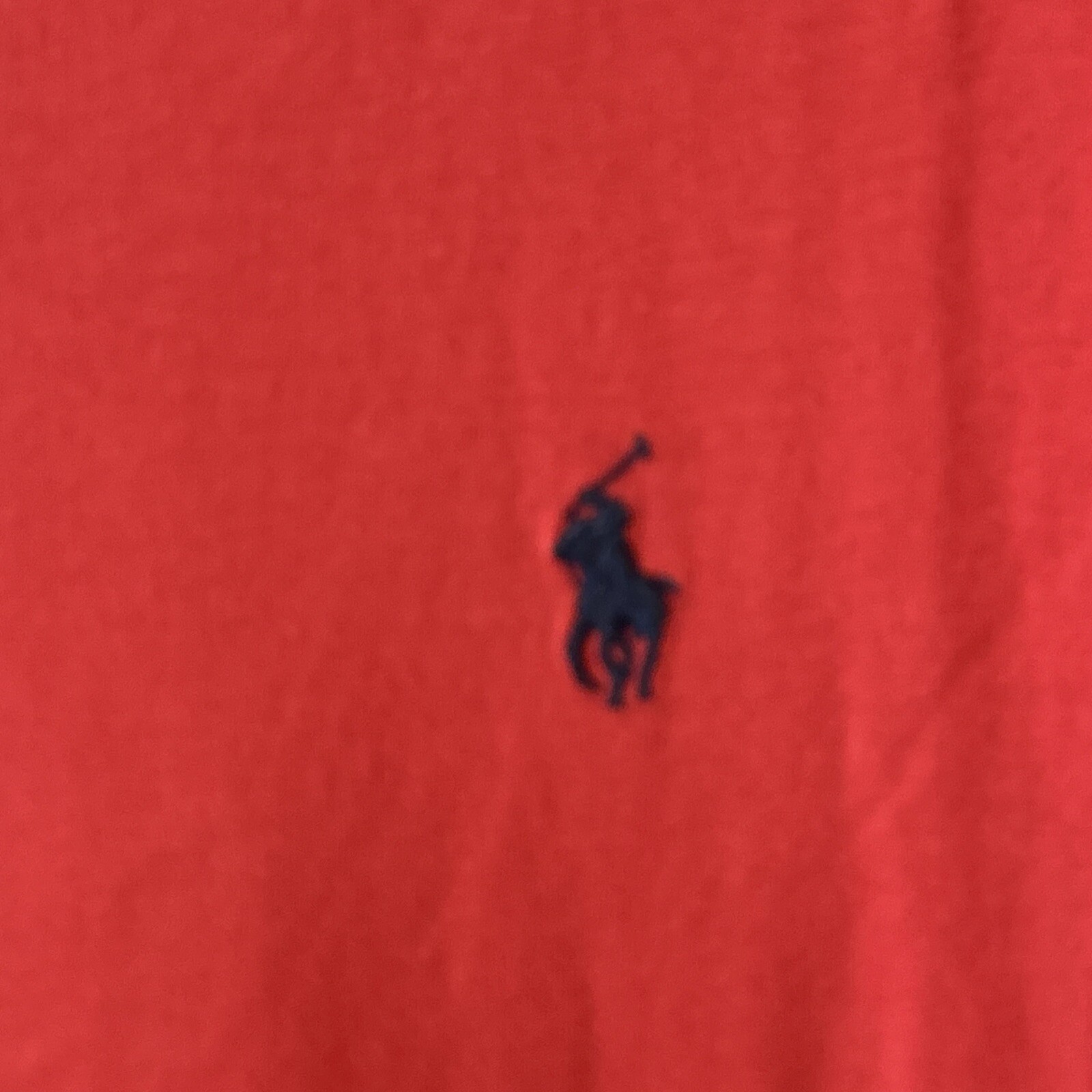 Polo Vintage anni '90 Ralph Lauren Punto Singolo Pony Rosso XL VINTAGE