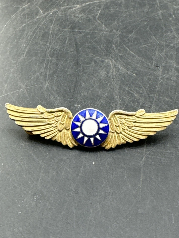 China, República. Insignia de piloto nacionalista de la Fuerza Aérea China Foto 3 de 4
