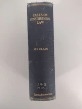 Vintage - A Selection Of Cases On Constitutional Law - Emlin McClain - 1900 - HC